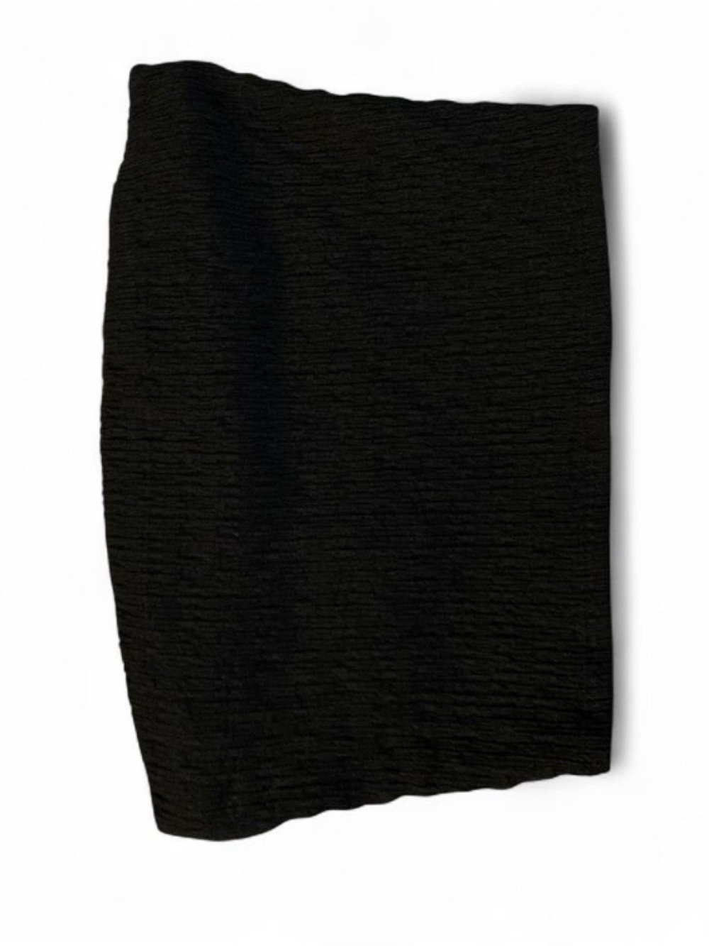 Classic Black Textured Bandeau Tube Top